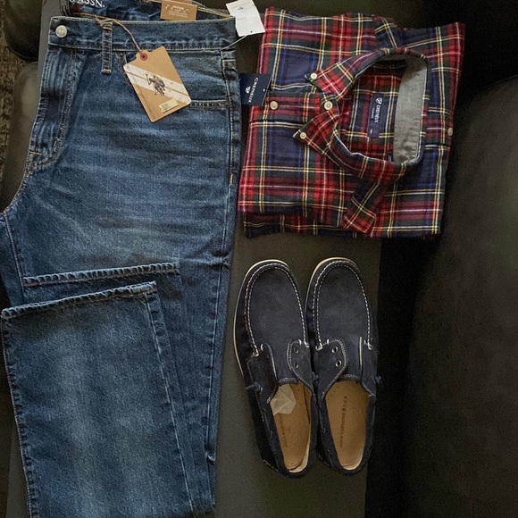 Cremieux Classics, Men’s 100% Cotton Plaid Long-Sleeve Shirt, Button Front, XL - Picture 1 of 4